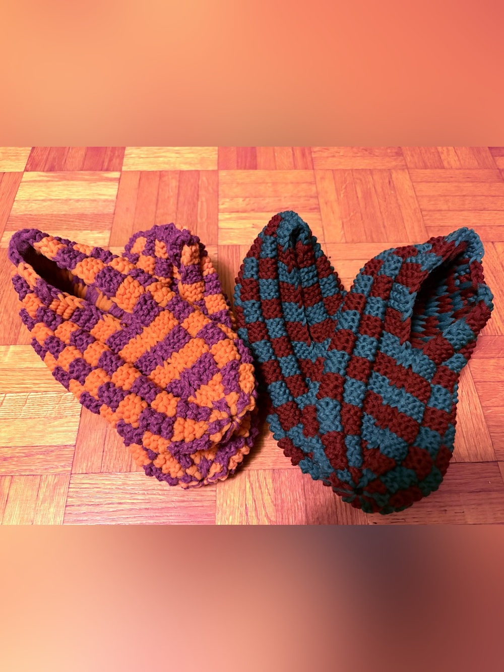 Handmade ( by me 😊 ), men’s
Phentex slippers. Shoe size 10-11. 2 for 30$